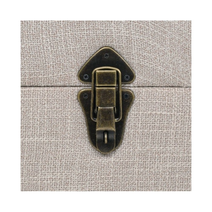 Banc de rangement Bois massif et acier 111 x 34 x 37 cm