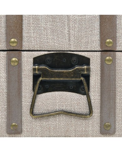 Banc de rangement Bois massif et acier 111 x 34 x 37 cm