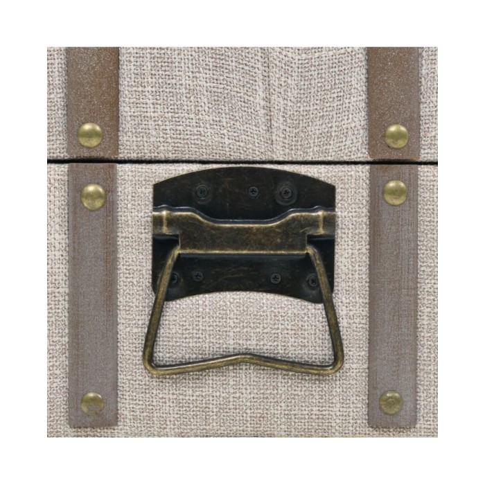 Banc de rangement Bois massif et acier 111 x 34 x 37 cm