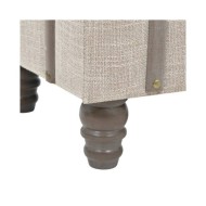 Banc de rangement Bois massif et acier 111 x 34 x 37 cm