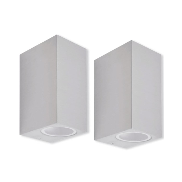 Applique murale d'extérieur 2 pcs