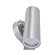 Applique murale LED d'extérieur 2 pcs Acier inoxydable haut bas