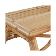 Table de pique-nique 120 x 120 x 78 cm Bambou