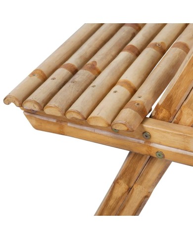 Table de pique-nique 120 x 120 x 78 cm Bambou