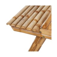 Table de pique-nique 120 x 120 x 78 cm Bambou