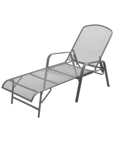 Chaise longue Acier Anthracite