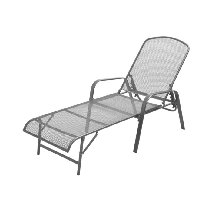 Chaise longue Acier Anthracite