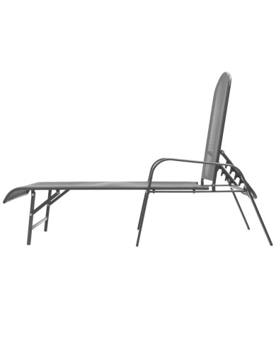 Chaise longue Acier Anthracite