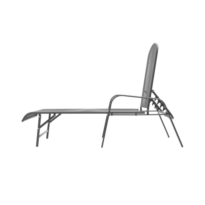 Chaise longue Acier Anthracite