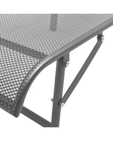 Chaise longue Acier Anthracite