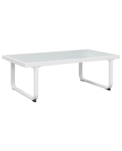 Salon de jardin 4 pcs et coussins Aluminium Noir