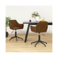 Chaise longue avec coussin Résine tressée Marron