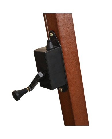 Parasol 350 cm Poteau en bois Vert
