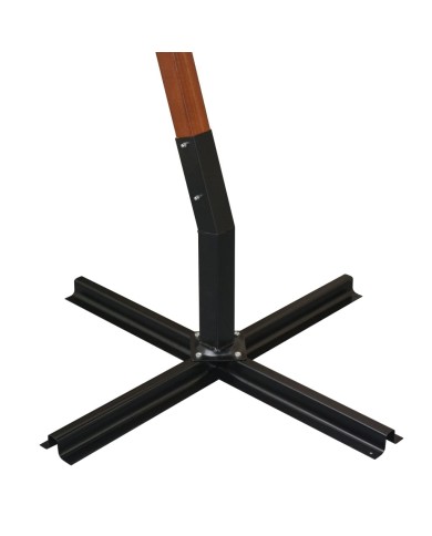 Parasol 350 cm Poteau en bois Vert