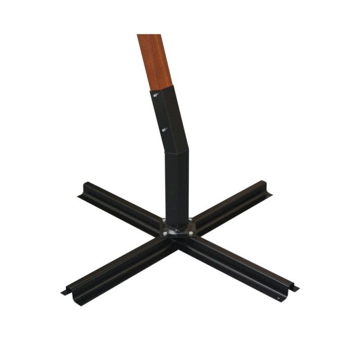 Parasol 350 cm Poteau en bois Vert