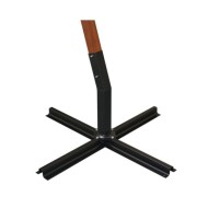 Parasol 350 cm Poteau en bois Vert