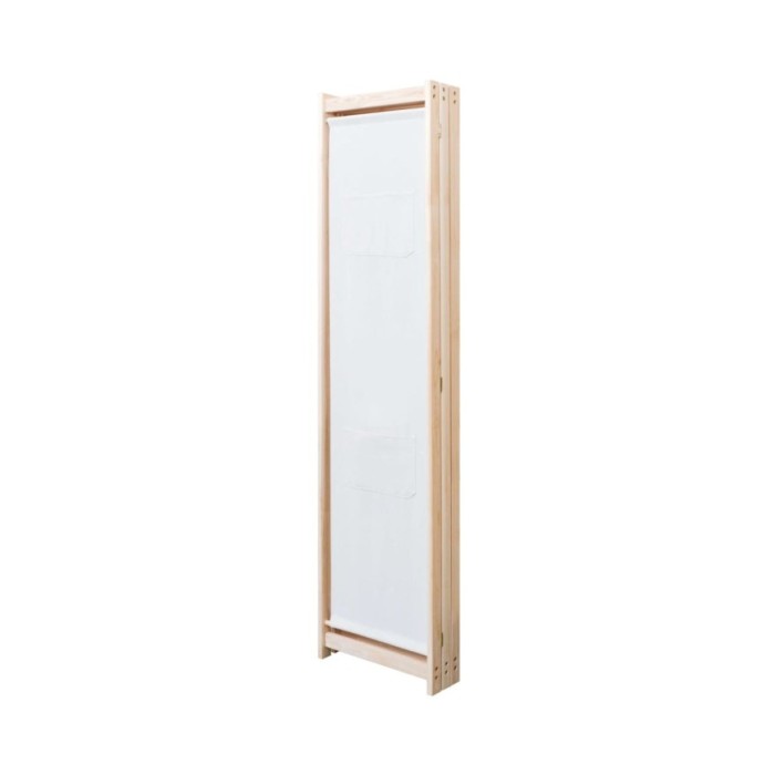 Cloison de séparation 3 panneaux Crème 120x170x4 cm Tissu