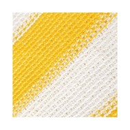 Écran de balcon PEHD 75 x 600 cm Jaune et blanc