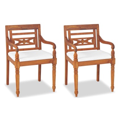 Mobilier d'extérieur 4 pcs avec coussins Bois de teck solide