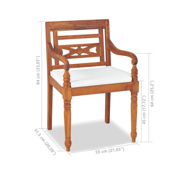 Mobilier d'extérieur 4 pcs avec coussins Bois de teck solide