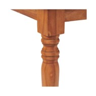 Mobilier d'extérieur 4 pcs avec coussins Bois de teck solide