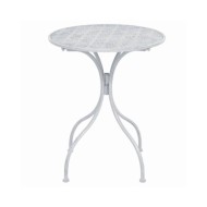 Ensemble de bistro 3 pcs Acier Blanc grisâtre