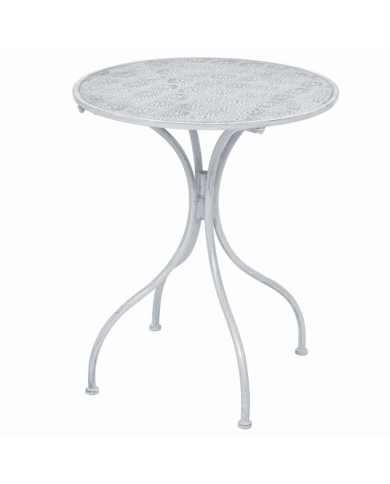 Ensemble de bistro 3 pcs Acier Blanc grisâtre