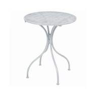 Ensemble de bistro 3 pcs Acier Blanc grisâtre