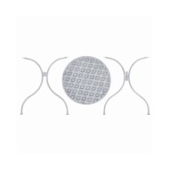 Ensemble de bistro 3 pcs Acier Blanc grisâtre