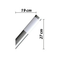 Ensemble de bistro 3 pcs Acier Blanc grisâtre