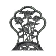 Chaises de bistro 2 pcs Aluminium coulé Vert