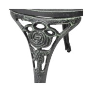 Chaises de bistro 2 pcs Aluminium coulé Vert