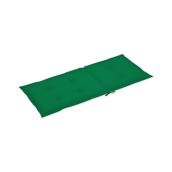 Coussin de chaise de jardin 2 pcs Vert 120 x 50 x 3 cm