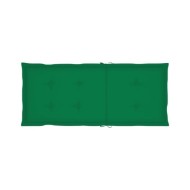 Coussin de chaise de jardin 2 pcs Vert 120 x 50 x 3 cm