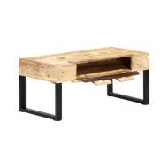 Table basse Style cassette 100x52x45 cm Bois de manguier massif