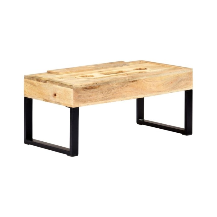 Table basse Style cassette 100x52x45 cm Bois de manguier massif