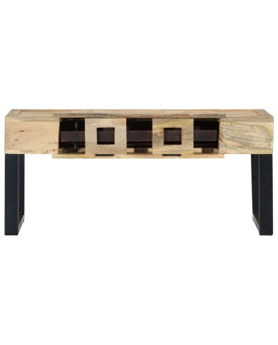 Table basse Style cassette 100x52x45 cm Bois de manguier massif