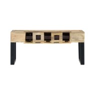Table basse Style cassette 100x52x45 cm Bois de manguier massif
