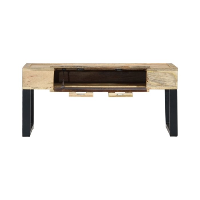 Table basse Style cassette 100x52x45 cm Bois de manguier massif