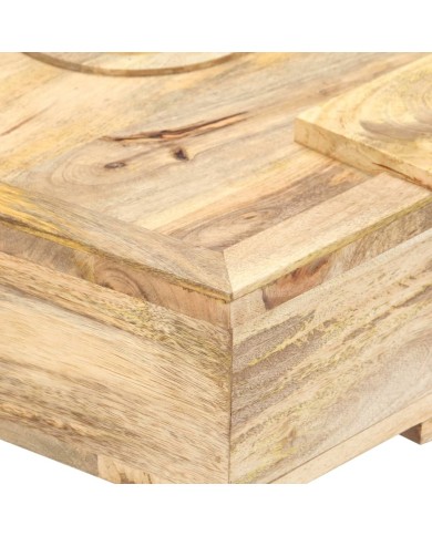 Table basse Style cassette 100x52x45 cm Bois de manguier massif