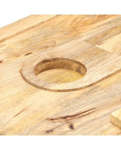 Table basse Style cassette 100x52x45 cm Bois de manguier massif