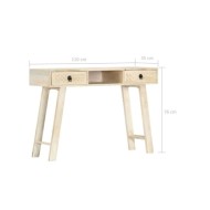 Table console 110 x 35 x 76 cm Bois de manguier massif