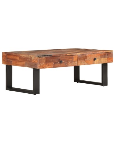 Table basse 110x60x40 cm Bois de récupération massif