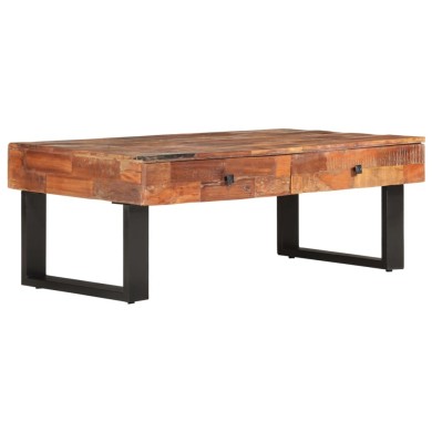Table basse 110x60x40 cm Bois de récupération massif