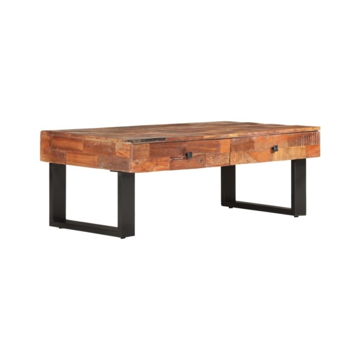Table basse 110x60x40 cm Bois de récupération massif