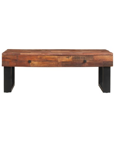 Table basse 110x60x40 cm Bois de récupération massif