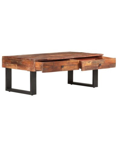 Table basse 110x60x40 cm Bois de récupération massif