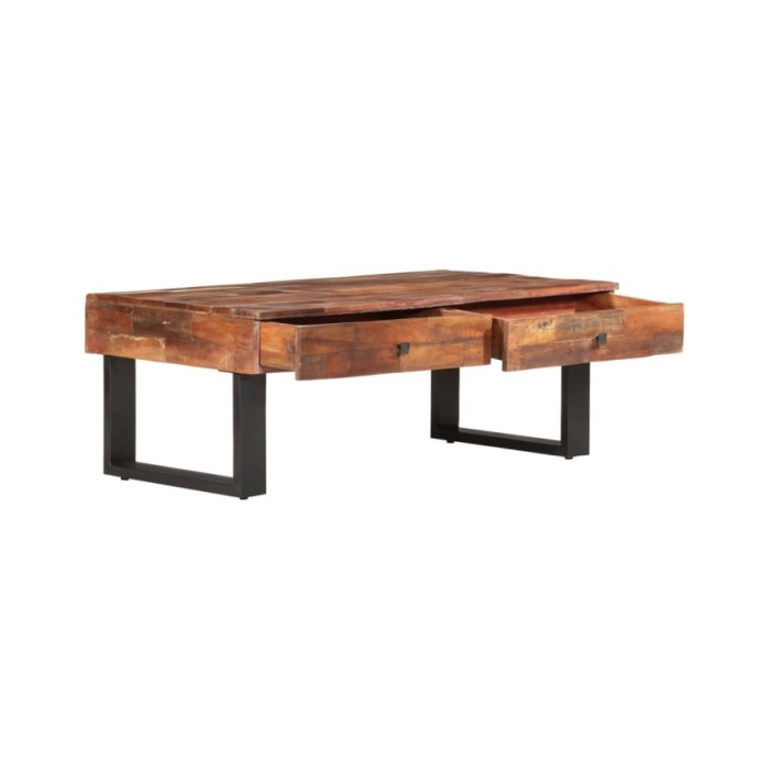 Table basse 110x60x40 cm Bois de récupération massif