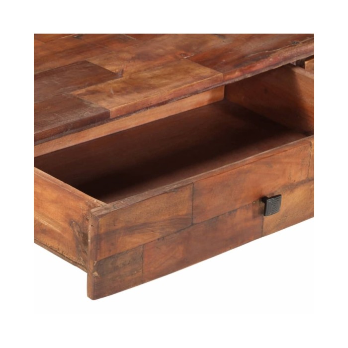 Table basse 110x60x40 cm Bois de récupération massif