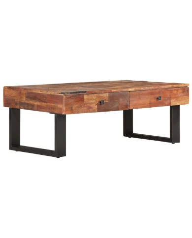 Table basse 110x60x40 cm Bois de récupération massif